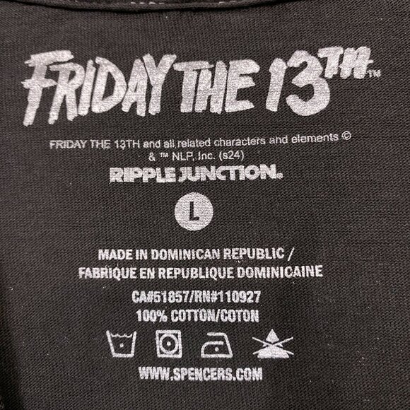 Bloody Disgusting x Friday the 13th Tshirt size large - Picture 4 of 5
